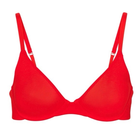 SKIMS Ruby Cotton Jersey Bra - Picture 1 of 4